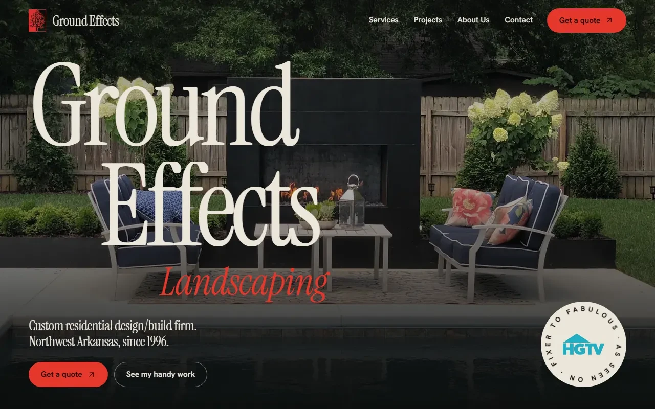 Landscape design & build site layout