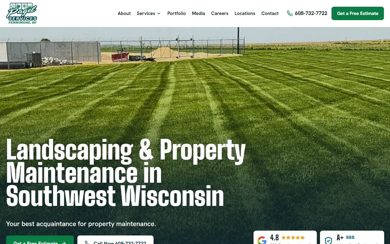 Landscaping & property care site layout