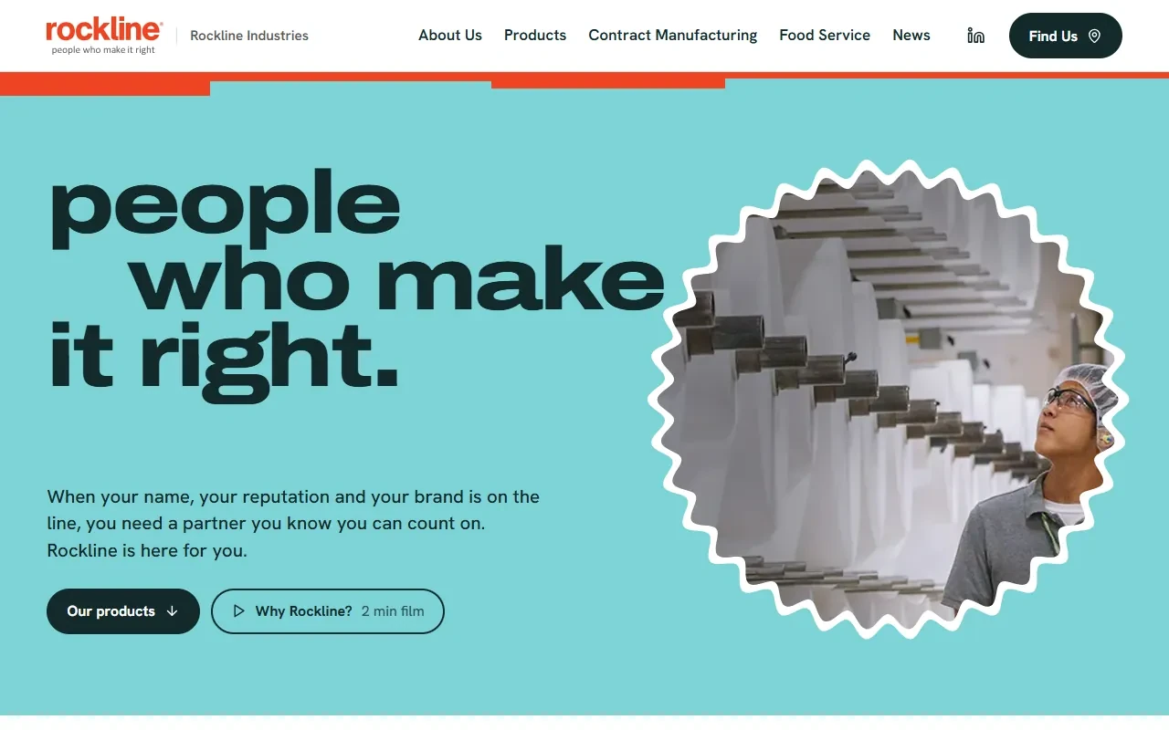 Consumer products manufacturer site layout